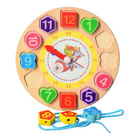 Рамка вкладиш Годинник Limo Toy MD 1270 зі шнурівкою, 18 см Тигр, Toyman