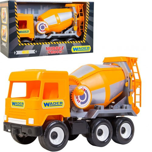 Дитяча машинка Бетономішалка "Middle truck" Tigres 39311 помаранчевий, пластик, Toyman