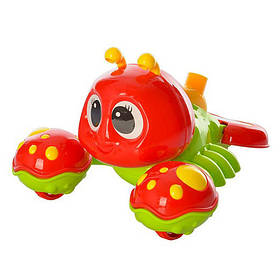 Дитяча каталка на ціпку "Краб" Metr+ 0350MR Червоний, Toyman