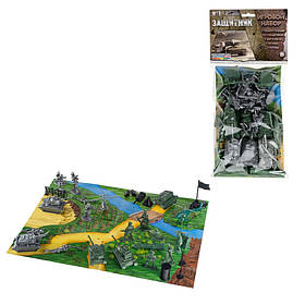 Дитячий набір солдатиків "Захисник" №1 Colorplast ПВХ 1-042 (30 елементів), Toyman