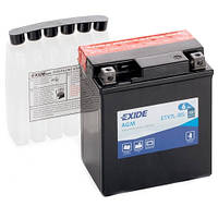 Аккумуляторы мото Exide ETX7L-BS: 6 А·ч - 12 V; 100 (ETX7L-BS), 113x70x130 мм