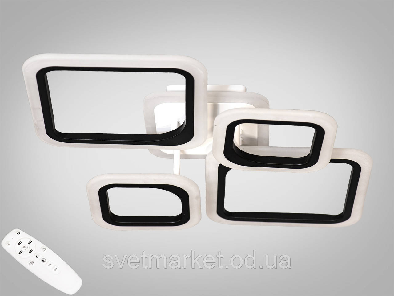 LED-люстра з димером і RGB-підсвіткою A8060/2+2BK LED RGB dimmer