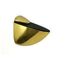 Полкотримач меблевий для скляної полиці Пелікан тримач скла SIGMA 40х40мм золото