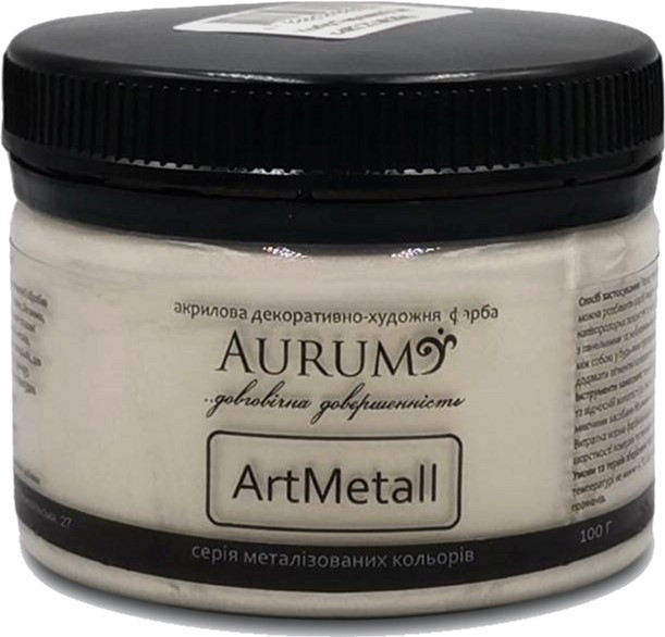 Декоративна фарба "Aurum", срібло, 100 гр. (6/96)