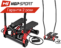 Степпер Hop-Sport HS-045S Slim red + Скандинавська ходьба. До 120 кг.