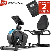 Горизонтальный велотренажер Hop-Sport HS-2050L Beat черно / синий / Германия / Гарантия 2 года