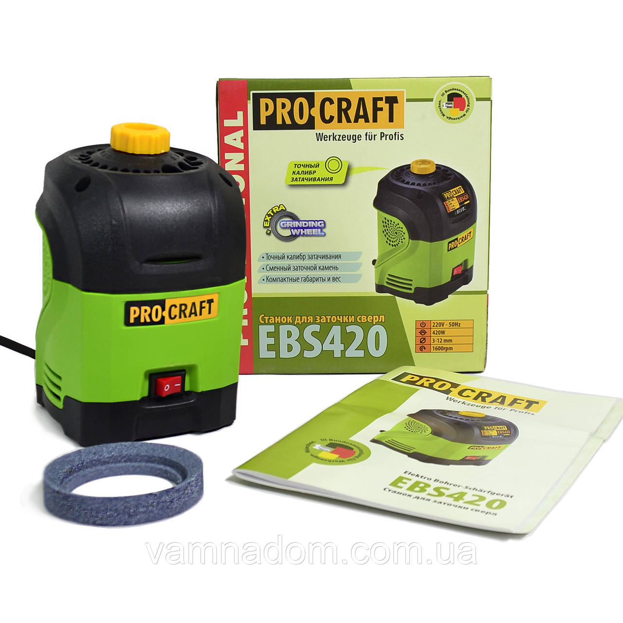 Станок для заточки сверл ProСraft EBS420, фото 1