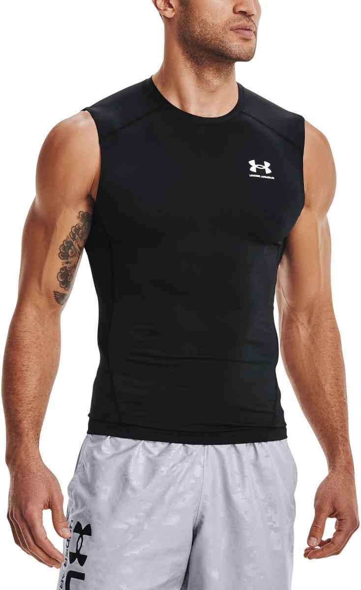 Майка компрессійна чоловіча Under Armour Men's HeatGear® Armour Sleeveless Shirt (1361522-001), фото 1