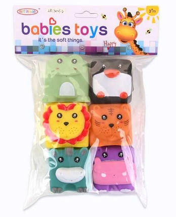 Сенсорні кубики, іграшка для купання, 2021-2, фото 1