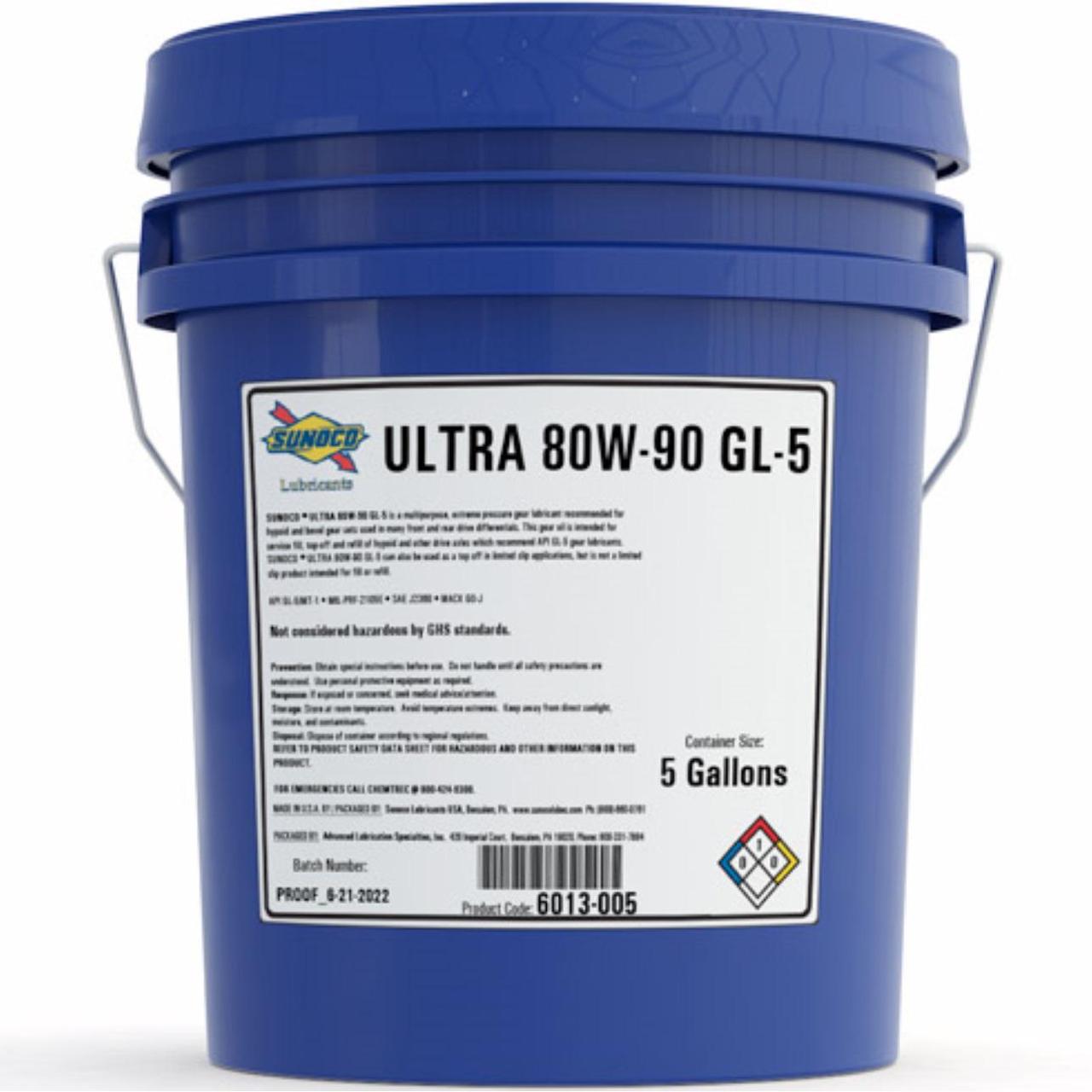 Трансмісійна  олива для диференціалів SUNOCO ULTRA GL-5 80W-90 18,93л