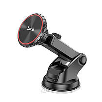 Держак магнітний HOCO City console magnetic car holder CA98, чорний, фото 3