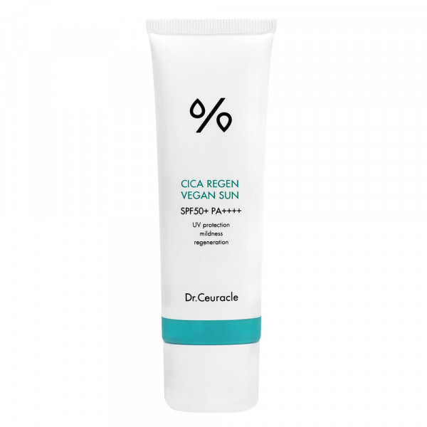 Сонцезахисний крем для обличчя з центелою Dr.Ceuracle Cica Regen Vegan Sun Gel SPF 50+ PA++++