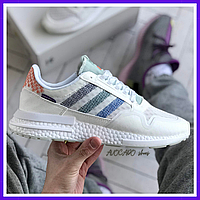 Кроссовки женские и мужские Adidas ZX 500 white / Адидас зх 500 белые