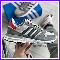 Кроссовки женские и мужские Adidas ZX 500 gray / Адидас ЗХ 500 серые зх500