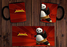 Чашка "Кунг-фу Панда" / Кружка Kung Fu Panda No7 Чорний