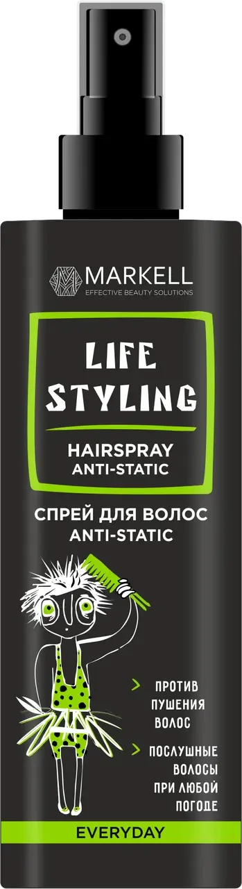 Спрей для волосся ANTI-STATIC 195мл Markell Professional