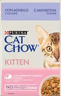 Влажный корм для котят Пурина Кет Чау паучи Purina Cat Chow Kitten с Ягненком и цукини 85г