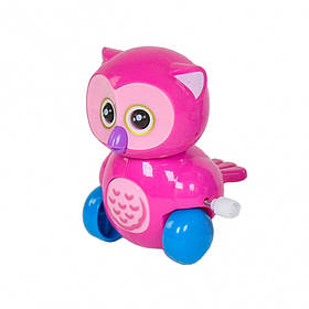 Заводна іграшка "Сова" 6621 (Рожевий), Toyman