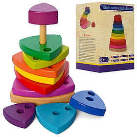 Дерев'яна іграшка Пірамідка Bambi MD 2719, Toyman