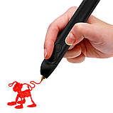 3D-ручка 3Doodler Create PLUS для проф. використання - ЧОРНА (75 стрижнів, аксесуари) 8CPSBKEU3E, Toyman, фото 3
