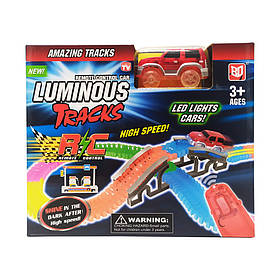Дитячий Автотрек "Magic Track" на радіокеруванні D6084 світиться в темряві, Toyman