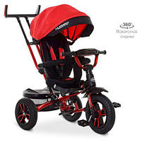 Триколісний велосипед Turbotrike М 4058-1 Червоний Надувні колеса, фото 2