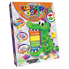 Набір креативного мистецтва "Пластилінове мило" Danko Toys PCS-03 Play Clay Soap, укр, 6 кольорів (Крокодил),