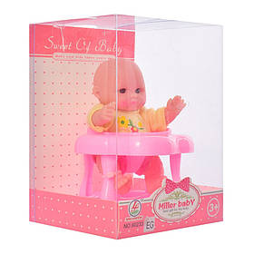 Пупс Bambi 60233EG (Рожеві ходунки без шапки), Toyman