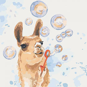 Картина за номерами Ідейка тварини, птахи "Завзято в дитинство" 40x40 см KHO4064, Toyman