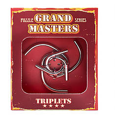 Grand Master Puzzles TRIPLETS red | Головоломка металлическая 473253, Toyman