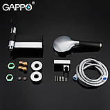 Змішувач для ванни GAPPO G3281, чорний хром, фото 5