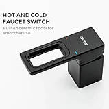 Змішувач для ванни на борт GAPPO G1117-6, чорний, фото 6