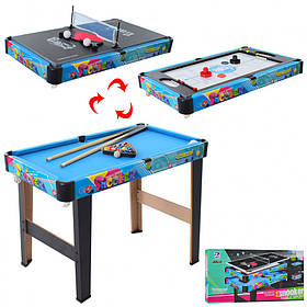 Настільна гра 2036+p2 3 в 1 (керлінг, більярд, теніс), Toyman