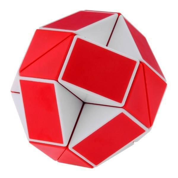 Змійка Рубіка біло-червона Smart Cube SCT402s, Toyman