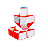Змійка Рубіка біло-червона Smart Cube SCT402s, Toyman, фото 3