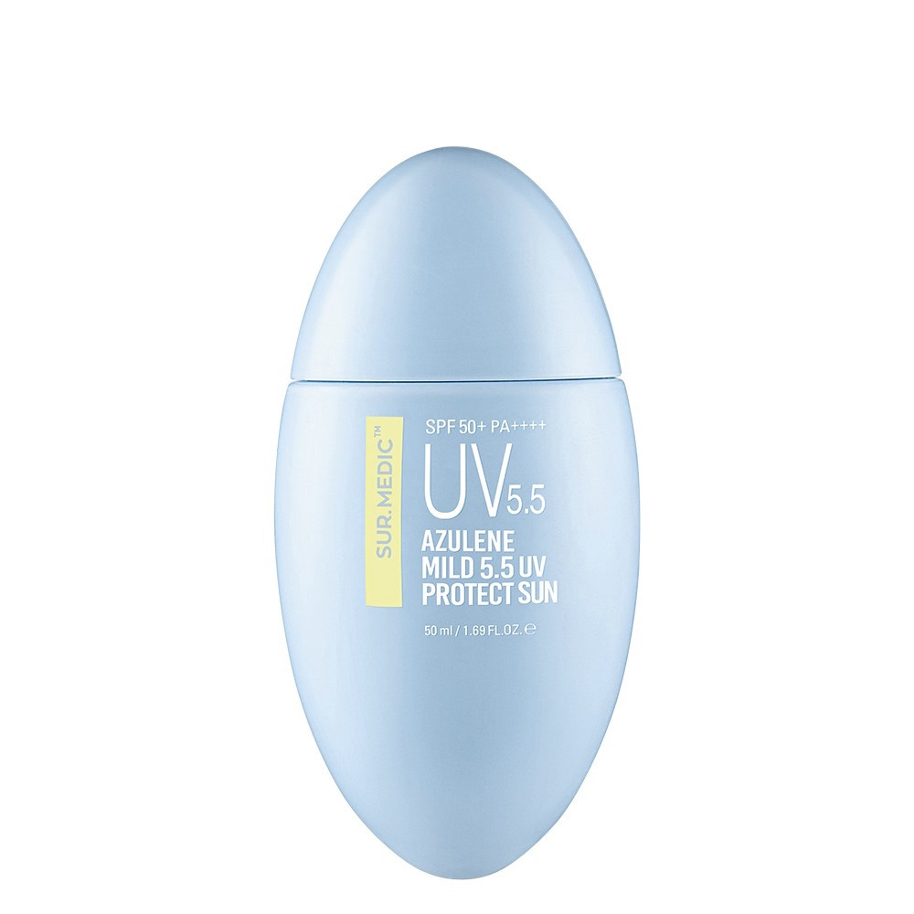 Сонцезахисний крем для обличчя з азуленом Neogen Sur.Medic Azulene Mild 5.5 UV Protect Sun Cream SPF50+ PA++++