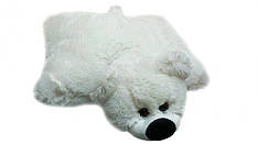 Подушка-іграшка Аліна мишка 45 см білий ПМ1-бел, Toyman