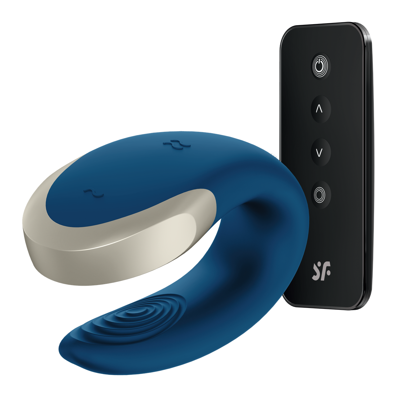 Смарт вібратор для пар Satisfyer Double Love Blue, фото 1