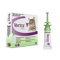 Капли на холку от блох для кошек Ceva Vectra Felis (Вектра Фелис) 0.9 мл 3 пипетки