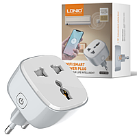 WiFi розетка LDNIO SCW1050 Smart Socket 2500W 10A Wi-Fi 2.4Ghz White