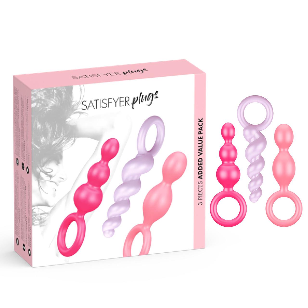 Набір анальних пробок Satisfyer Plugs Coloured, фото 1