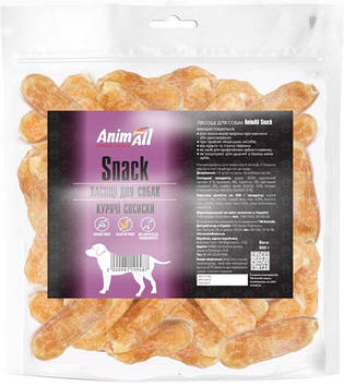 Ласощі AnimAll Snack курячі сосиски, для собак, 500 г