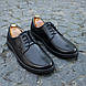 Прошиті чоловічі туфлі з шкіри 39 41 45 розмір, фото 2