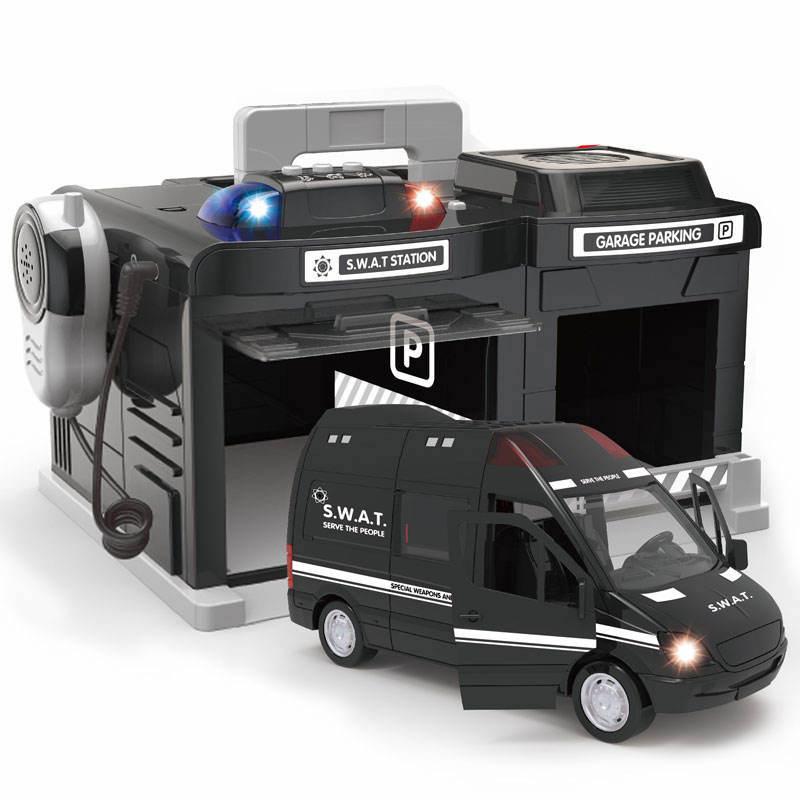 Інтерактивний ігровий набір - гараж «Поліція SWAT» арт. CLM - 558, фото 1