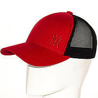 Мужская женская кепка тракер Нью Йорк New York NY унисекс кепка с сеткой Красный