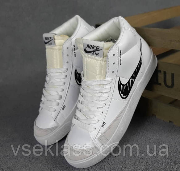36 38 Nike Blazer Mid 77 White Black