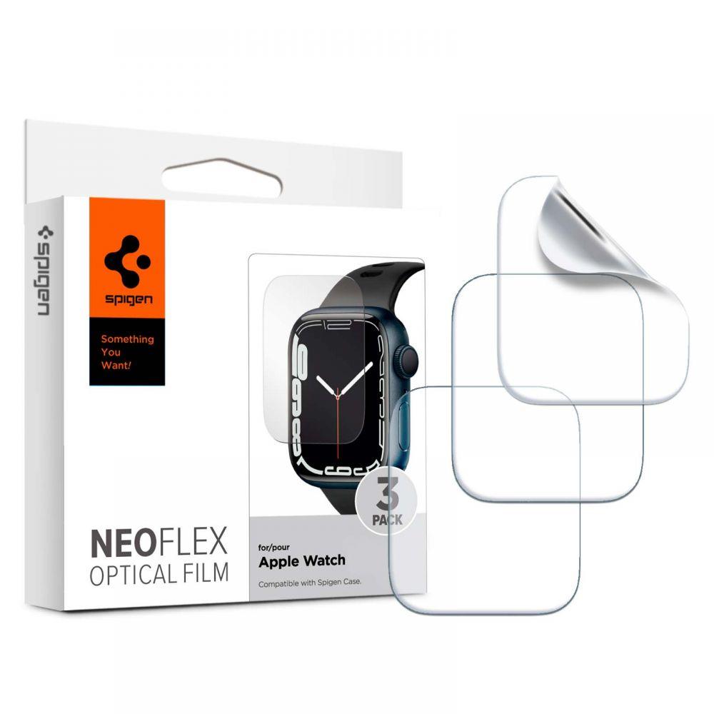 Захисна плівка Spigen для Apple Watch Series 7 (45 mm) Neo Flex, 3 шт (AFL04049)