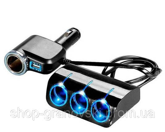 Розвідувач прикурювача Olesson 1528 USB 12V/24V, фото 2