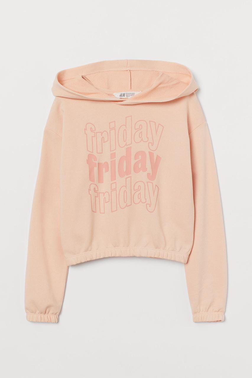 Худі для дівчинки персикового кольору Friday H&M р.134/140, 146/152, 158/164, 170см