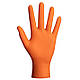 Рукавички нітрилові Супер міцні Powergrip Mercator Medical, щільність 8.5 г. - помаранчеві (50шт/25пар), фото 2